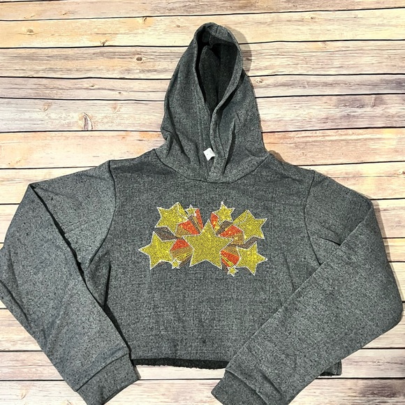 Crop/Cut off Starburst Hoodie S New
Grey, Yellow & Orange Super cute! - Picture 1 of 5